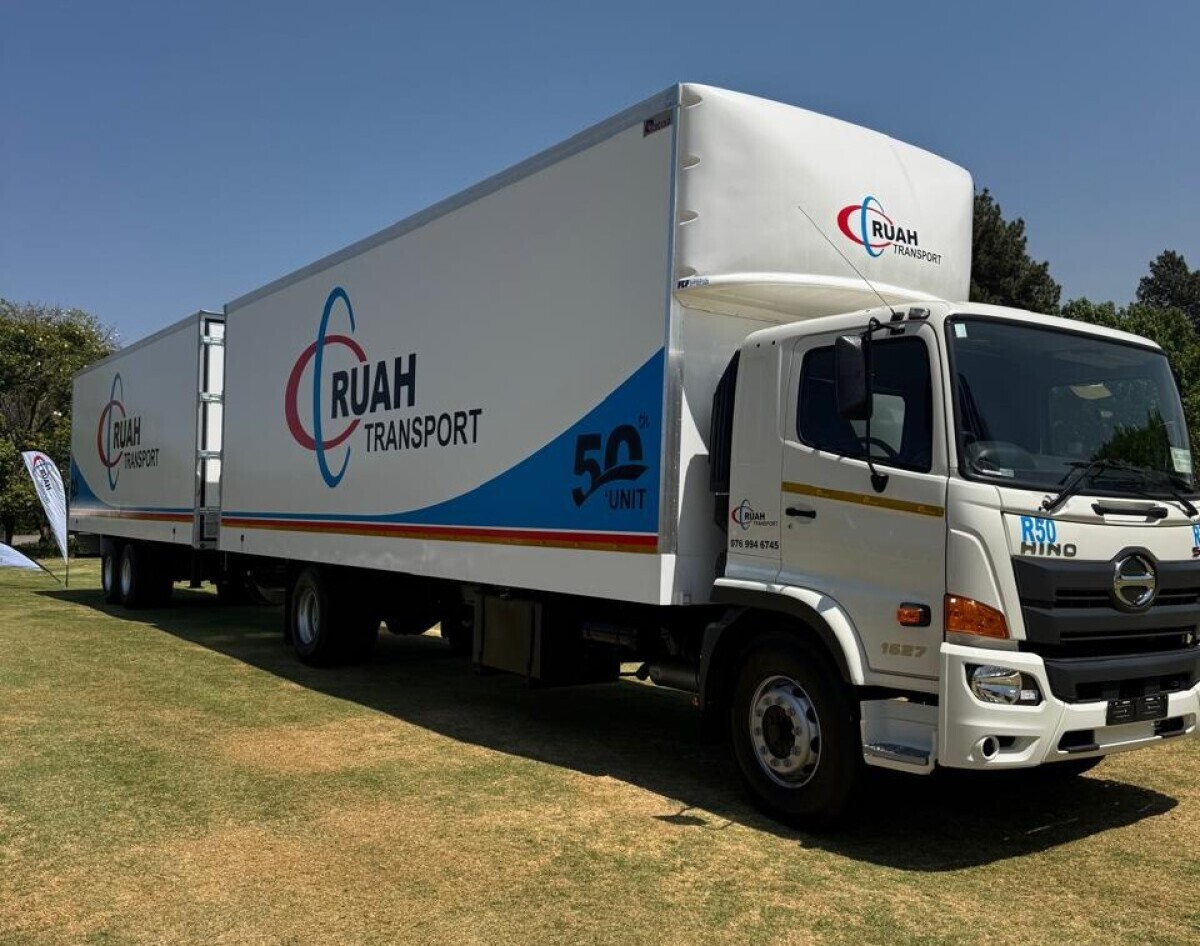 RUAH TRANSPORT  TRADES ITS HINO TRUCKS AT 1.2 MILLION KM